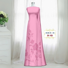 Vải Áo Dài Lụa Tô Châu In 4D – Họa Tiết Hoa Hồng Bông Tà – Đa Dạng Màu Sắc