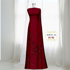 Vải Áo Dài Lụa Tô Châu In 4D – Họa Tiết Hoa Hồng Bông Tà – Đa Dạng Màu Sắc