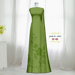 Vải Áo Dài Lụa Tô Châu In 4D – Họa Tiết Hoa Hồng Bông Tà – Đa Dạng Màu Sắc