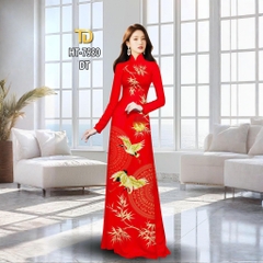 Tây Đô - Vải May Áo Dài Hoạ Tiết Con Hạt, Lá Trúc, Trống Đồng In 3D Trên Chất Liệu Lụa Tô Châu