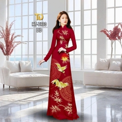 Tây Đô - Vải May Áo Dài Hoạ Tiết Con Hạt, Lá Trúc, Trống Đồng In 3D Trên Chất Liệu Lụa Tô Châu