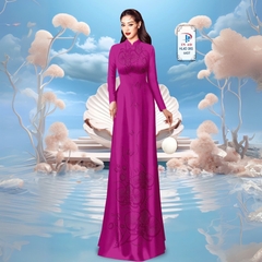 TÂY ĐÔ - VẢI MAY ÁO DÀI LỤA TÔ CHÂU IN 4D HỌA TIẾT HOA LAN SIÊU ĐẸP