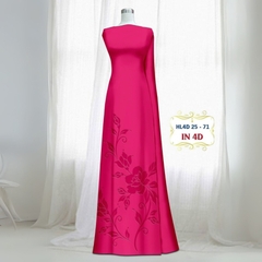 Vải Áo Dài Lụa Tô Châu In 4D – Họa Tiết Hoa Hồng Bông Tà – Đa Dạng Màu Sắc