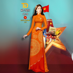 VẢI ÁO DÀI TÂY ĐÔ – HỌA TIẾT TRỐNG ĐỒNG, HOA SEN, CỜ VIỆT NAM