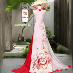 Tây Đô - Vải May Áo Dài Cao Cấp, Vải Gấm Hoa Mai In 3D Hoạ Tiết Nhẹ Nhàn Thanh Lịch