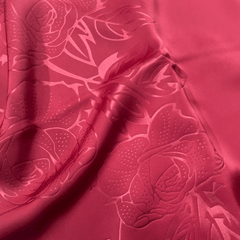 Tây Đô - Vải May Áo Dài - Lụa Tô Châu In 4D, Hoạ Tiết Hoa Hồng