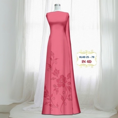 Vải Áo Dài Lụa Tô Châu In 4D – Họa Tiết Hoa Hồng Bông Tà – Đa Dạng Màu Sắc