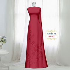 Vải Áo Dài Lụa Tô Châu In 4D – Họa Tiết Hoa Hồng Bông Tà – Đa Dạng Màu Sắc