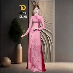 Vải May Áo Dài Tây Đô – Lụa Tô Châu In 3D Họa Tiết Hoa Sen Cao Cấp