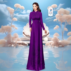 TÂY ĐÔ - VẢI MAY ÁO DÀI LỤA TÔ CHÂU IN 4D HỌA TIẾT HOA LAN SIÊU ĐẸP