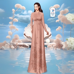 TÂY ĐÔ - VẢI MAY ÁO DÀI LỤA TÔ CHÂU IN 4D HỌA TIẾT HOA LAN SIÊU ĐẸP