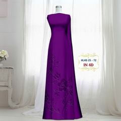 Vải Áo Dài Lụa Tô Châu In 4D – Họa Tiết Hoa Hồng Bông Tà – Đa Dạng Màu Sắc