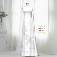 Vải Áo Dài Lụa Tô Châu In 4D – Họa Tiết Hoa Hồng Bông Tà – Đa Dạng Màu Sắc