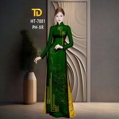 Vải May Áo Dài Tây Đô – Lụa Tô Châu In 3D Họa Tiết Hoa Sen Cao Cấp