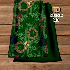 Vải May Áo Dài Họa Tiết Lá Trúc In 3D – Thanh Lịch & Tinh Tế