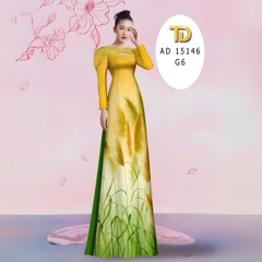 Tây Đô - Vải May Áo Dài Lụa Tô Châu in 3D, Hoạ Tiết Cỏ Bông Lâu Siêu Đẹp, Siêu Sang