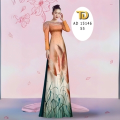 Tây Đô - Vải May Áo Dài Lụa Tô Châu in 3D, Hoạ Tiết Cỏ Bông Lâu Siêu Đẹp, Siêu Sang