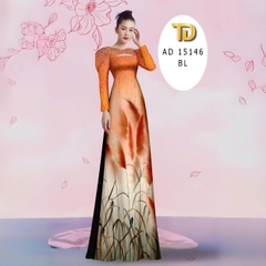 Tây Đô - Vải May Áo Dài Lụa Tô Châu in 3D, Hoạ Tiết Cỏ Bông Lâu Siêu Đẹp, Siêu Sang