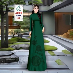 🎋 Tây Đô - Vải May Áo Dài Lụa Tô Châu In 4D | Họa Tiết Cây Trúc & Chữ Hỷ Sang Trọng