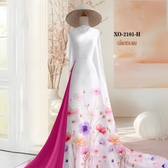 Tây Đô - Vải May Áo Dài Hoạ Tiết In 3D Nhẹ Nhàn, Chất Liệu Gấm Hoa Mai Siêu Đẹp