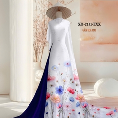 Tây Đô - Vải May Áo Dài Hoạ Tiết In 3D Nhẹ Nhàn, Chất Liệu Gấm Hoa Mai Siêu Đẹp