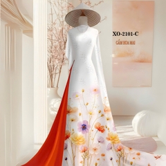 Tây Đô - Vải May Áo Dài Hoạ Tiết In 3D Nhẹ Nhàn, Chất Liệu Gấm Hoa Mai Siêu Đẹp