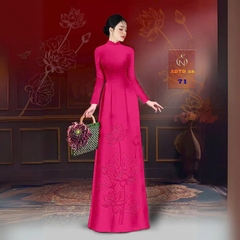 Tây Đô - Vải May Áo Dài Lụa Tô Châu In 4D Họa Tiết Hoa Sen Mới Nhất