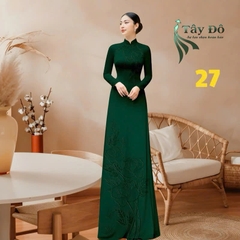 Tây Đô - Vải May Áo Dài - Lụa Tô Châu In 4D, Hoạ Tiết Hoa Hồng