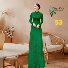 Tây Đô - Vải May Áo Dài - Lụa Tô Châu In 4D, Hoạ Tiết Hoa Hồng