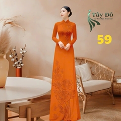 Tây Đô - Vải May Áo Dài - Lụa Tô Châu In 4D, Hoạ Tiết Hoa Hồng