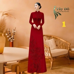 Tây Đô - Vải May Áo Dài - Lụa Tô Châu In 4D, Hoạ Tiết Hoa Hồng