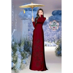 Tây Đô - Vải May Áo Dài Lụa Tô Châu In 4D Họa Tiết Hoa Mào Gà Mới Nhất