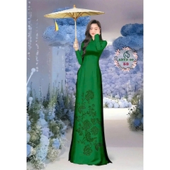 Tây Đô - Vải May Áo Dài Lụa Tô Châu In 4D Họa Tiết Hoa Mào Gà Mới Nhất