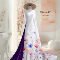 Tây Đô - Vải May Áo Dài Hoạ Tiết In 3D Nhẹ Nhàn, Chất Liệu Gấm Hoa Mai Siêu Đẹp