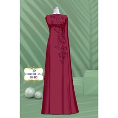 TÂY ĐÔ - VẢI MAY ÁO DÀI LỤA TÔ CHÂU IN 4D CAO CẤP HỌA TIẾT IN CHÌM TRÊN VẢI