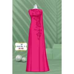 TÂY ĐÔ - VẢI MAY ÁO DÀI LỤA TÔ CHÂU IN 4D CAO CẤP HỌA TIẾT IN CHÌM TRÊN VẢI