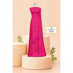 TÂY ĐÔ - VẢI MAY ÁO DÀI LỤA TÔ CHÂU IN 4D HỌA TIẾT HOA LAN DƯỚI TÀ