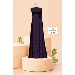 TÂY ĐÔ - VẢI MAY ÁO DÀI LỤA TÔ CHÂU IN 4D HỌA TIẾT HOA LAN DƯỚI TÀ