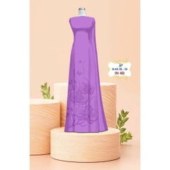 TÂY ĐÔ - VẢI MAY ÁO DÀI LỤA TÔ CHÂU IN 4D HỌA TIẾT HOA LAN DƯỚI TÀ