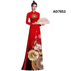 Tây Đô - Vải May Áo Dài Họa Tiết Hoa Sen - Trống Đồng Chất Liệu Lụa Hồng Anh Cao Cấp