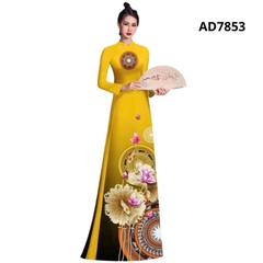 Tây Đô - Vải May Áo Dài Họa Tiết Hoa Sen - Trống Đồng Chất Liệu Lụa Hồng Anh Cao Cấp