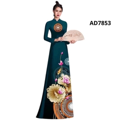 Tây Đô - Vải May Áo Dài Họa Tiết Hoa Sen - Trống Đồng Chất Liệu Lụa Hồng Anh Cao Cấp