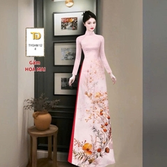 Tây Đô - Vải May Áo Dài Hoạ Tiết Hoa Nhẹ Nhàng, Màu Ngọt, Chất Liệu Vải Gấm Hoa Mai