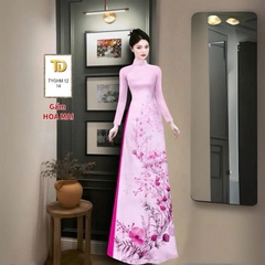 Tây Đô - Vải May Áo Dài Hoạ Tiết Hoa Nhẹ Nhàng, Màu Ngọt, Chất Liệu Vải Gấm Hoa Mai