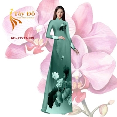 Tây Đô - Vải May Áo Dài Chất Lụa Hồng Anh Cao Cấp In 3D Hoạ Tiết Hoa Sen Loan Màu