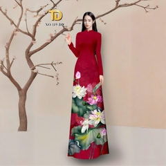 TÂY ĐÔ - VẢI ÁO DÀI HỌA TIẾT HOA SEN MỚI NHẤT, LỤA HỒNG ANH CO DÃN 4 CHIỀU
