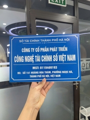 Biển Công Ty Chất Liệu Alu