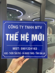 Biển Công Ty Chất Liệu Mica