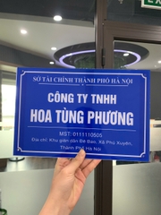 Biển Công Ty Chất Liệu Mica