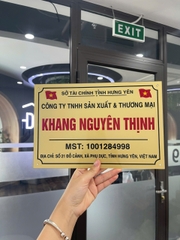 Biển Công Ty Chất Liệu Mica